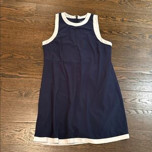 Abercrombie & Fitch High Neck Traveler Mini Dress Tennis Shorts Navy XL Tall